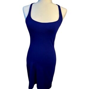 SUSANA MONACO REVOLVE Women's Blue Sleeveless Bodycon Mini Dress Racerback Small